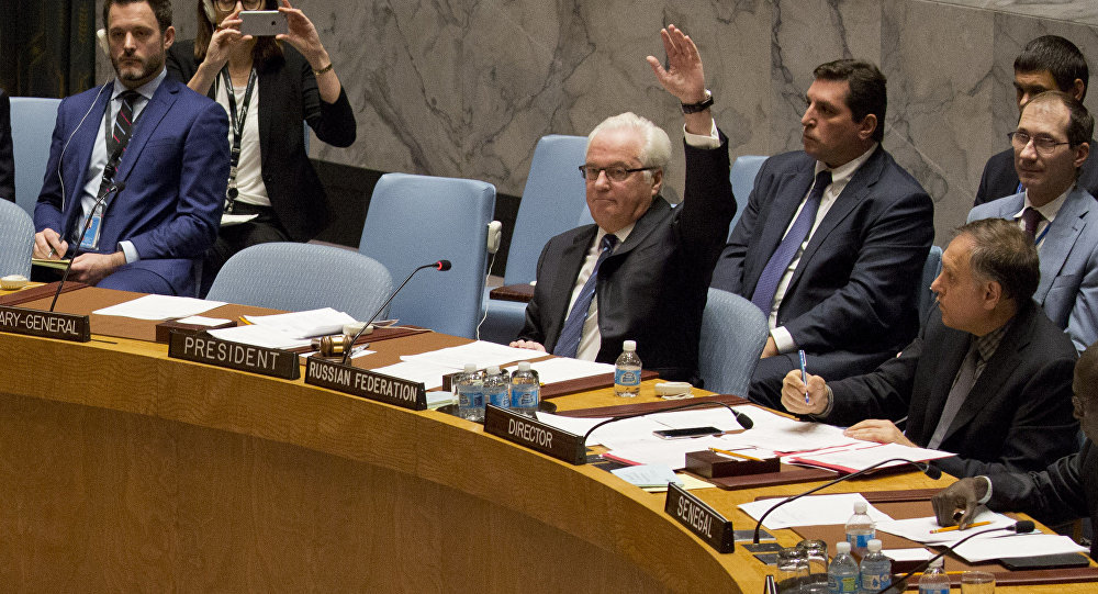 Click to enlarge Russian UN Ambassador Vitaly Churkin at UNSC