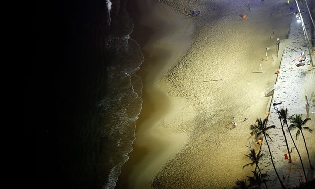 Click to enlarge Copacabana beach storm surge