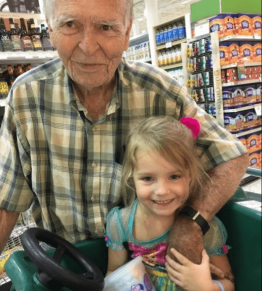 Girl befriends elderly man