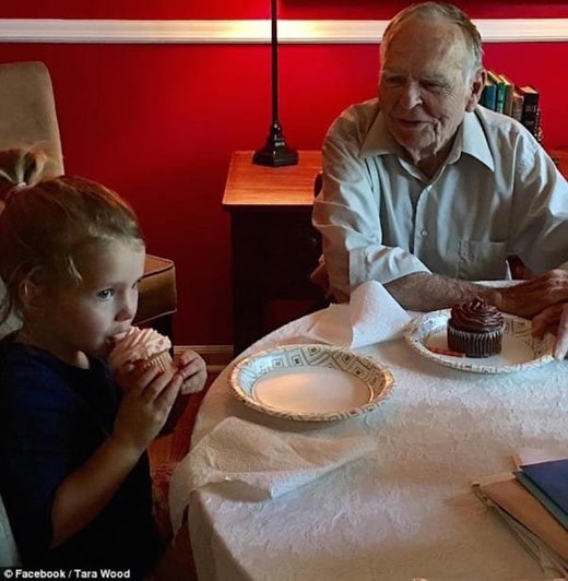 Click to enlarge girl befriends old man