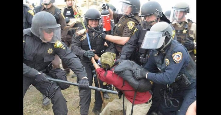 Click to enlarge dakota pipeline arrest