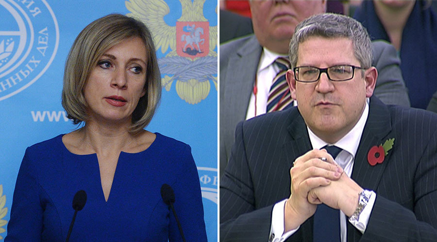 Click to enlarge Zakharova Andrew Parker MI5 russian puppet