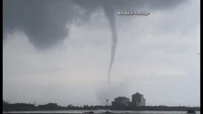 Tornado in Akita, Japan