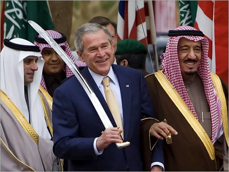 Click to enlarge Bush saud