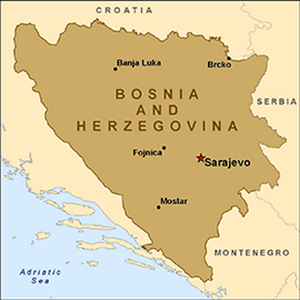 bosnia herzergovina map