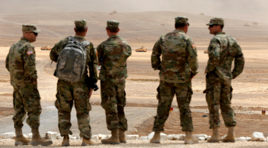 Click to enlarge U.S. soldiers take part in Exercise Eager Lion at one of the Jordanian military bases, Jordan
