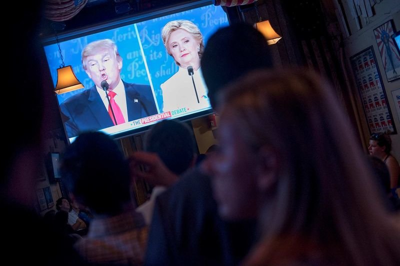 clinton trump on tv