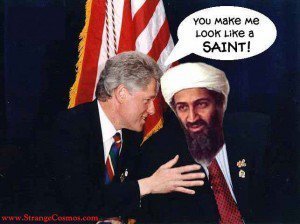 Click to enlarge Clinton and Osama