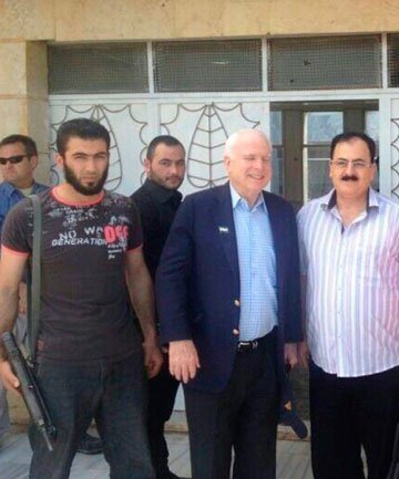Click to enlarge McCain with terrorist leaders