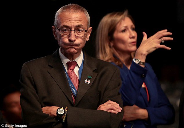 Click to enlarge John Podesta and Hillary Clinton