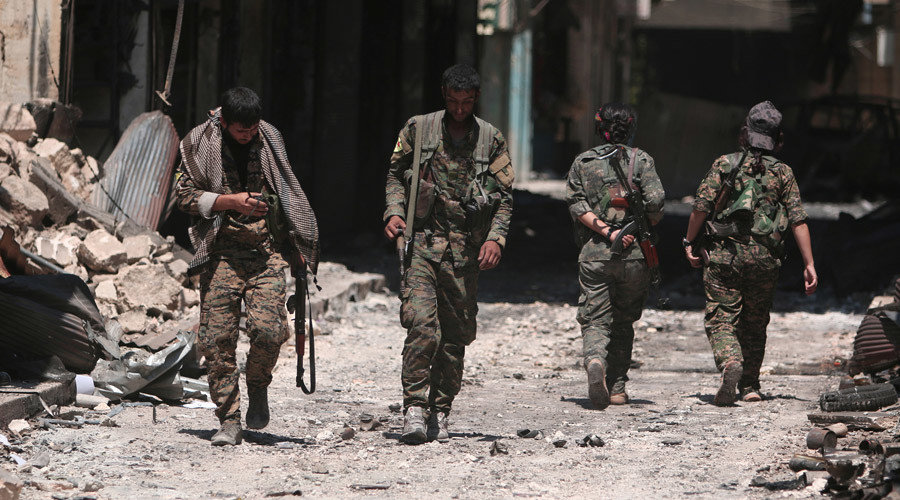 Syria Democratic Forces (SDF) fighters