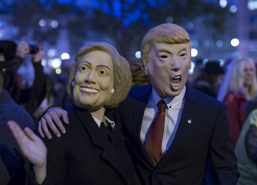 Trump Clinton masks