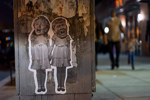 hillary trump redrum the shining twin girls