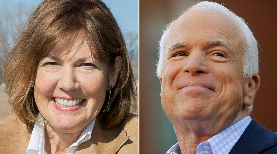 Click to enlarge Representative Ann Kirkpatrick (D) vs. Senator John McCain (R, incumbent)