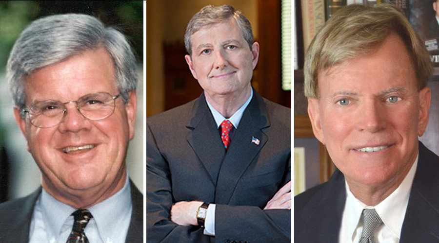 Click to enlarge Public Service Commissioner Foster Campbell (D) vs. state Treasurer John Kennedy (R) vs. David Duke (R)