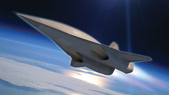 Click to enlarge Artist's rendering of Lockheed Martin's SR-72 concept vehicle