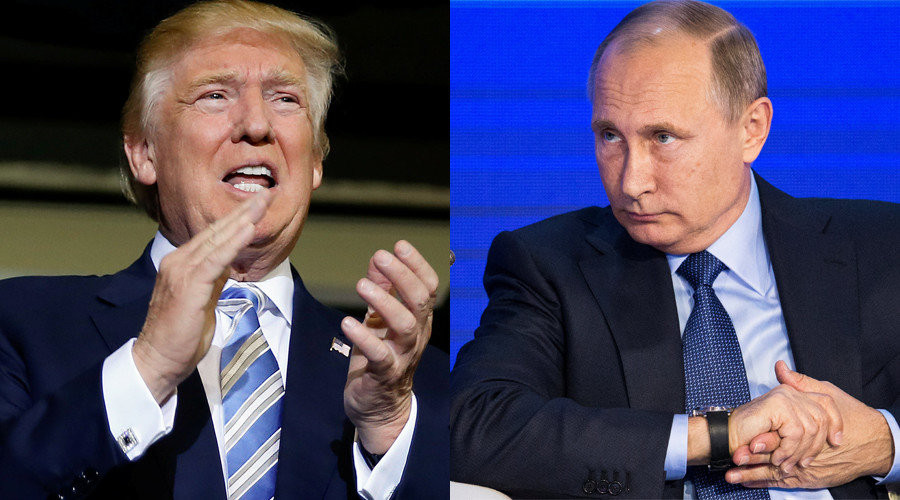 Click to enlarge Donald Trump and Vladimir Putin