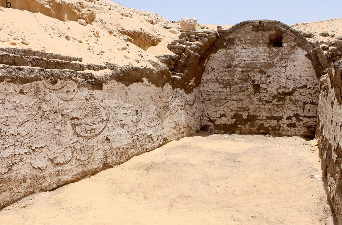 Egyptian boat tableau