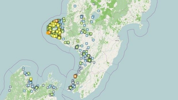 Opunake earthquake, NZ