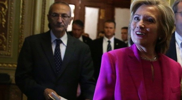 Click to enlarge Podesta and Hillary