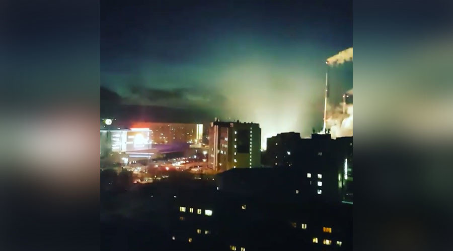 Murmansk, Russia black out