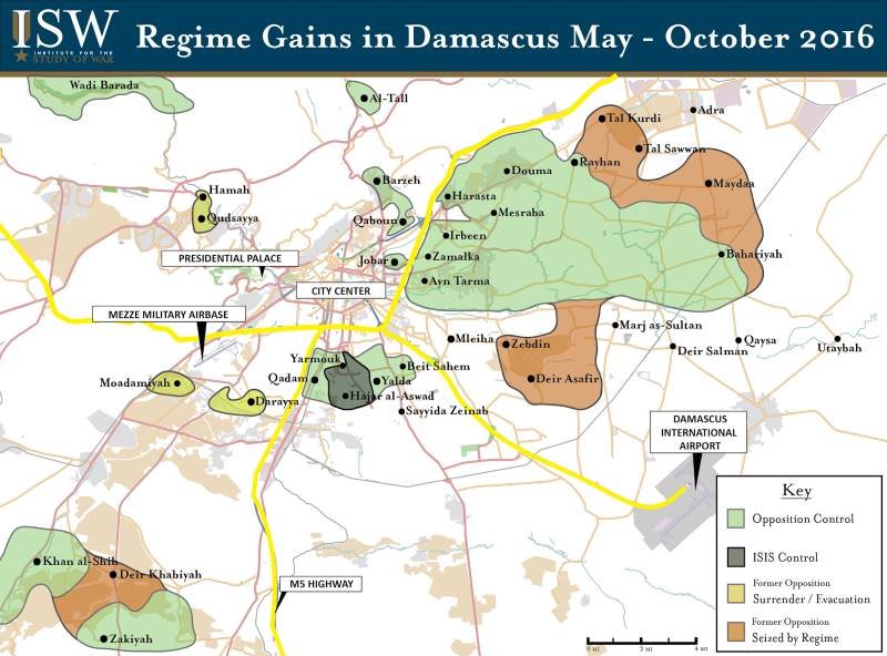 Click to enlarge syria damascus battle november2016