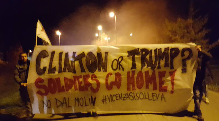 Click to enlarge protests Us military vicenza italy