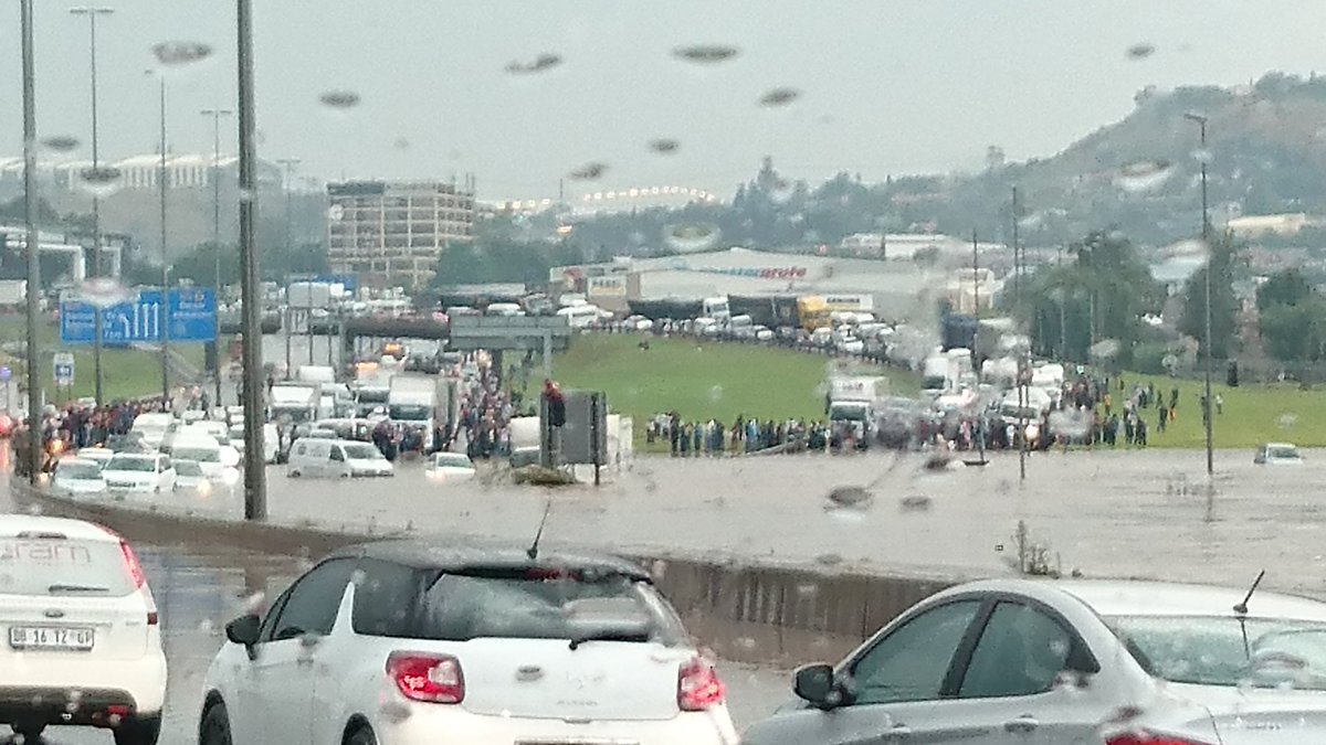 Vehicles submerged