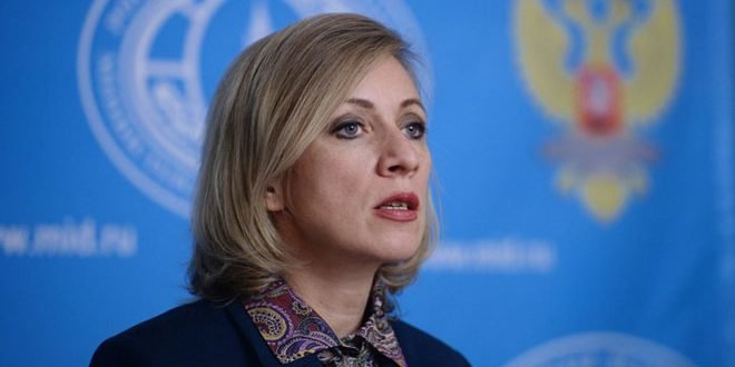 Click to enlarge Russian Foreign Ministry Spokeswoman Maria Zakharova