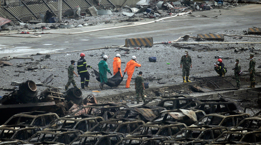Click to enlarge Tianjin explosion