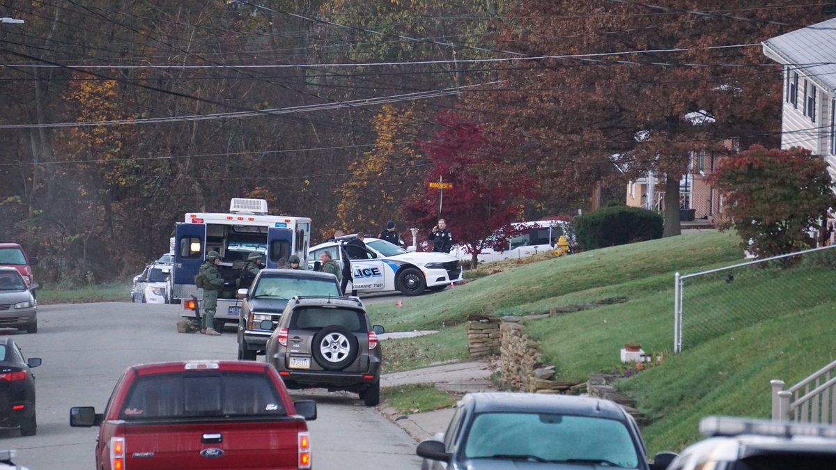 Allegheny police at shooting scene