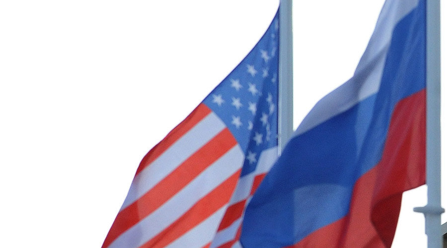 russian-US flags
