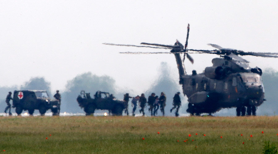 Click to enlarge NATO helicopter