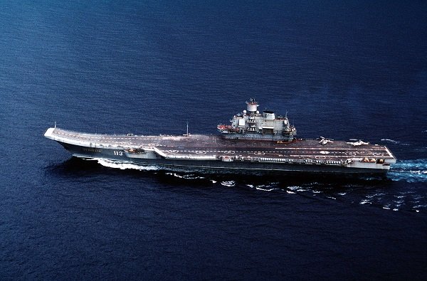 Click to enlarge Russian Kuznetsov aircraft carrier