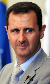 Click to enlarge Syrian President Bashar al-Assad
