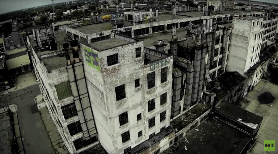 Abandoned factory buiuldings