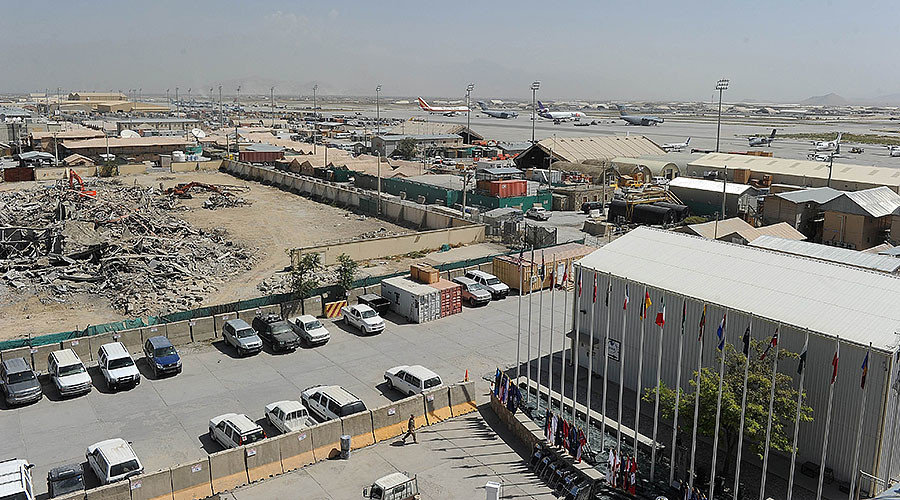 Click to enlarge A view of Bagram Airfield