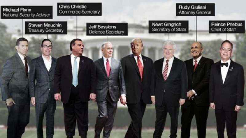 Click to enlarge Trump cabinet