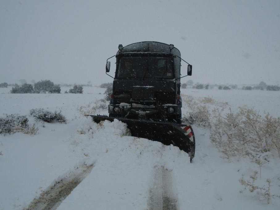 Click to enlarge Snow on road