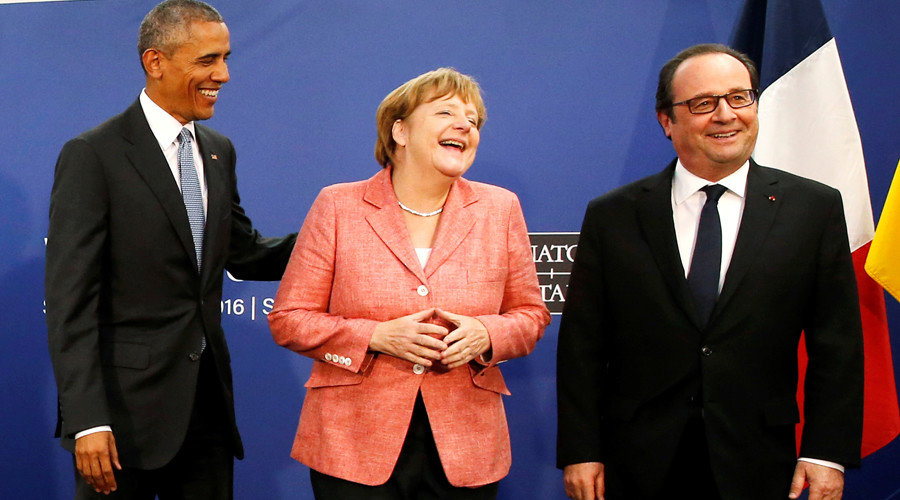 Obama merkel Hollande