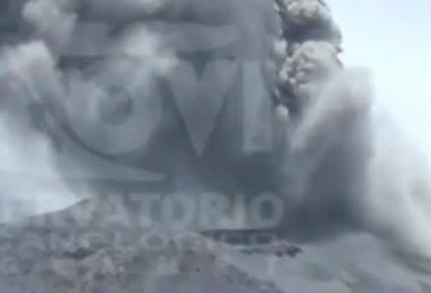 Sabancaya volcano eruption