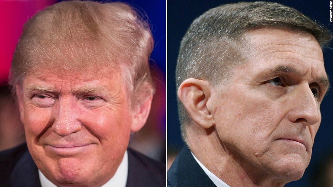 Click to enlarge Donald Trump and General Michael T. Flynn