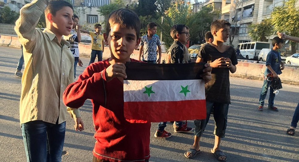 Click to enlarge Children in Aleppo, Syria