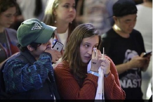 crying student