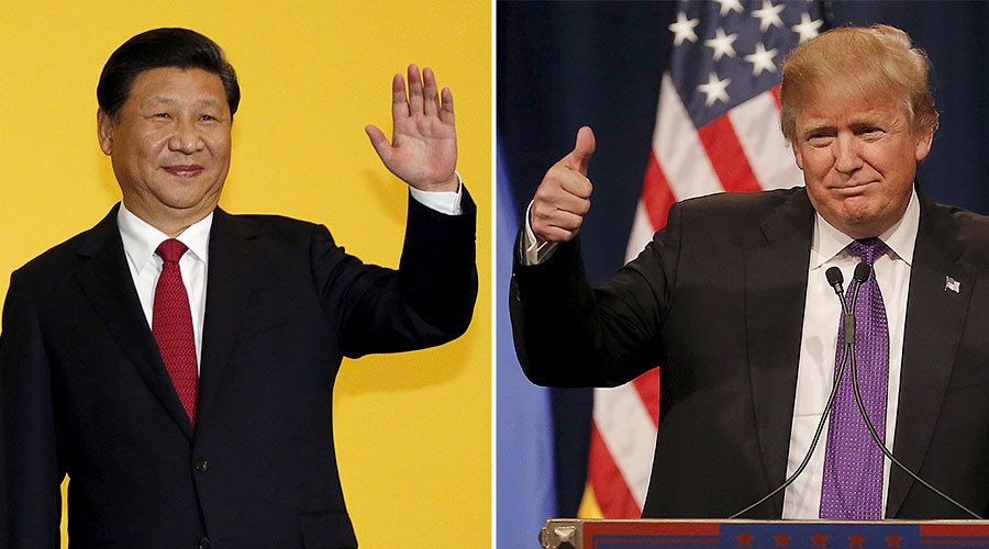 Click to enlarge Xi Jinping and Donald Trump