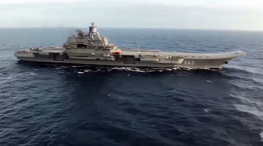 Russian Admiral Kuznetsov aircraft carrier