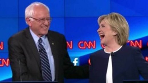 Click to enlarge clinton sanders debate