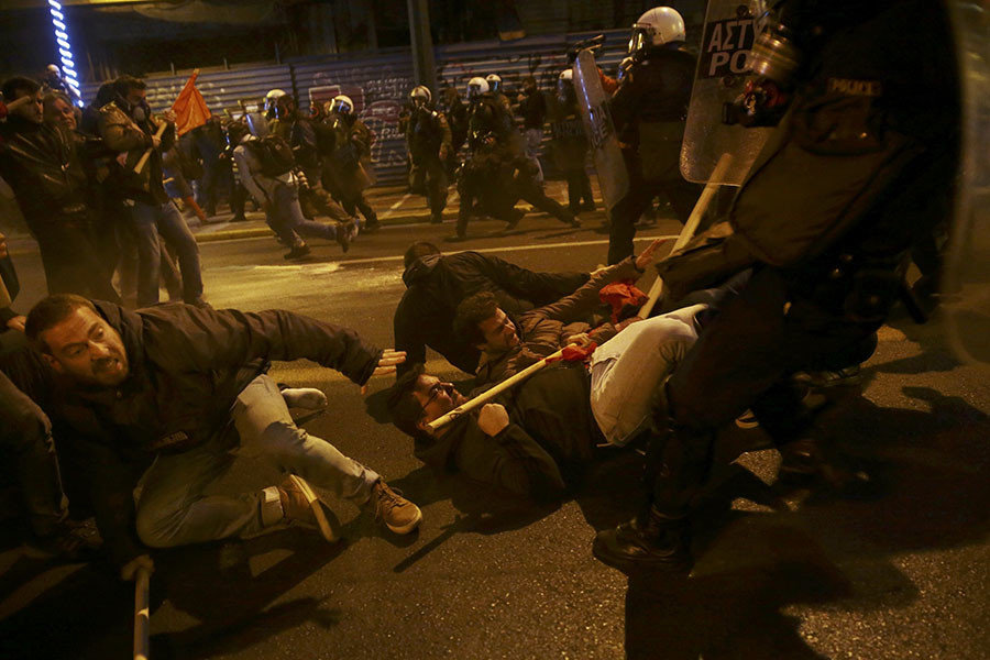 Click to enlarge athens greece protests