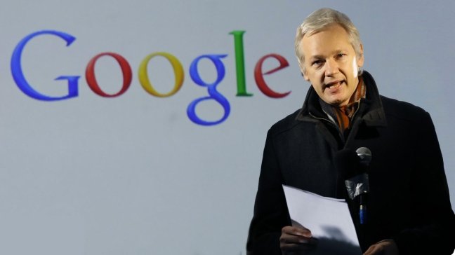 assange at google