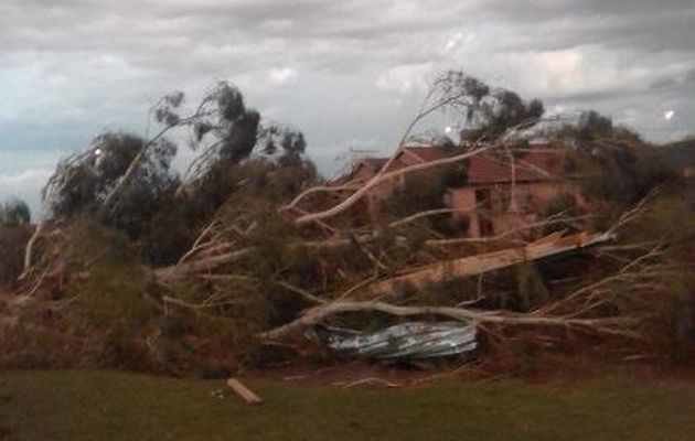 Click to enlarge Tornado damage in Ennerdale